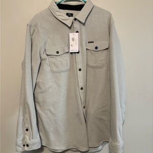 Men's Gray Lightweight Shirt Jacket